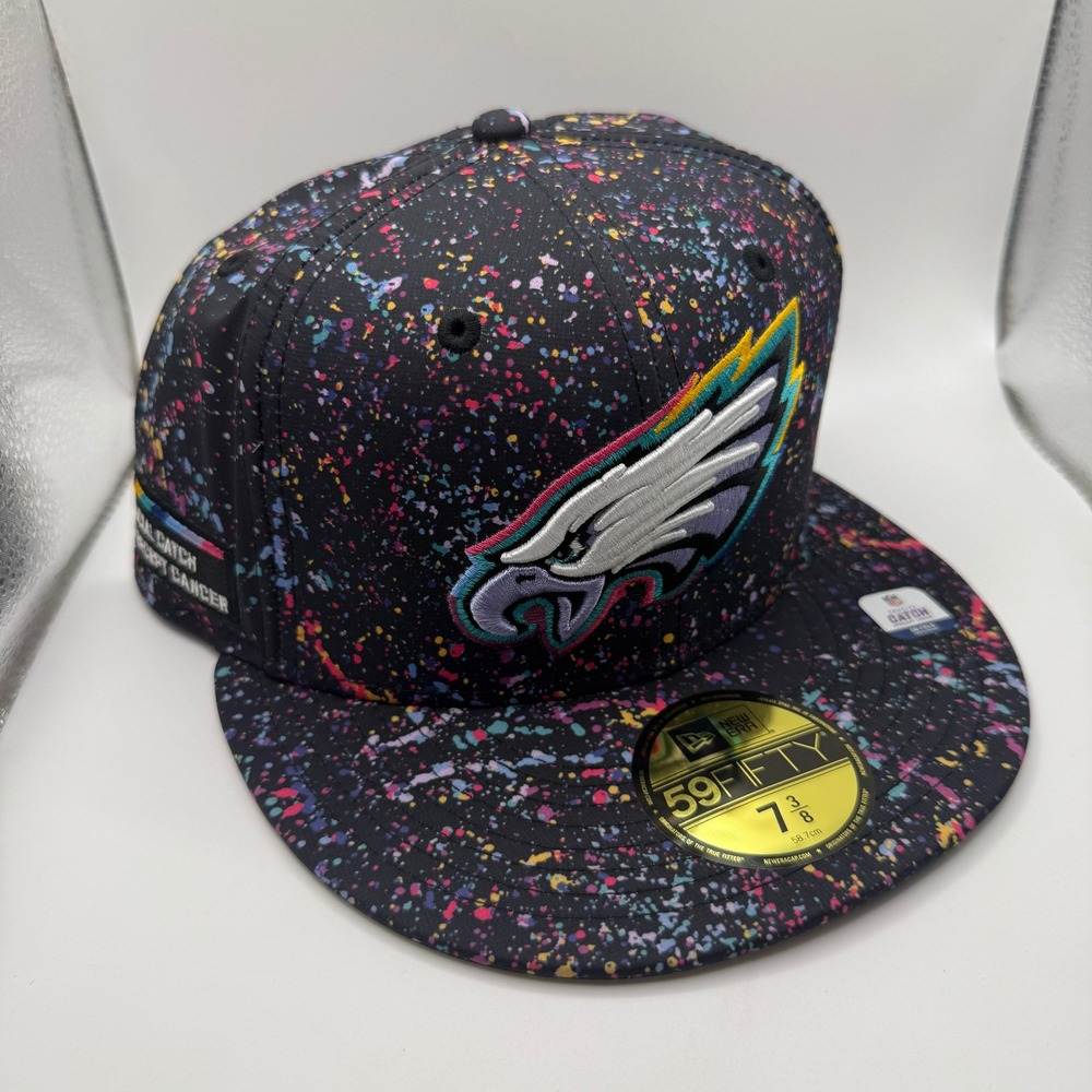 New Era 59FIFTY Philadelphia Eagles Crucial Catch Fitted Hat 7 3/8 Splatter